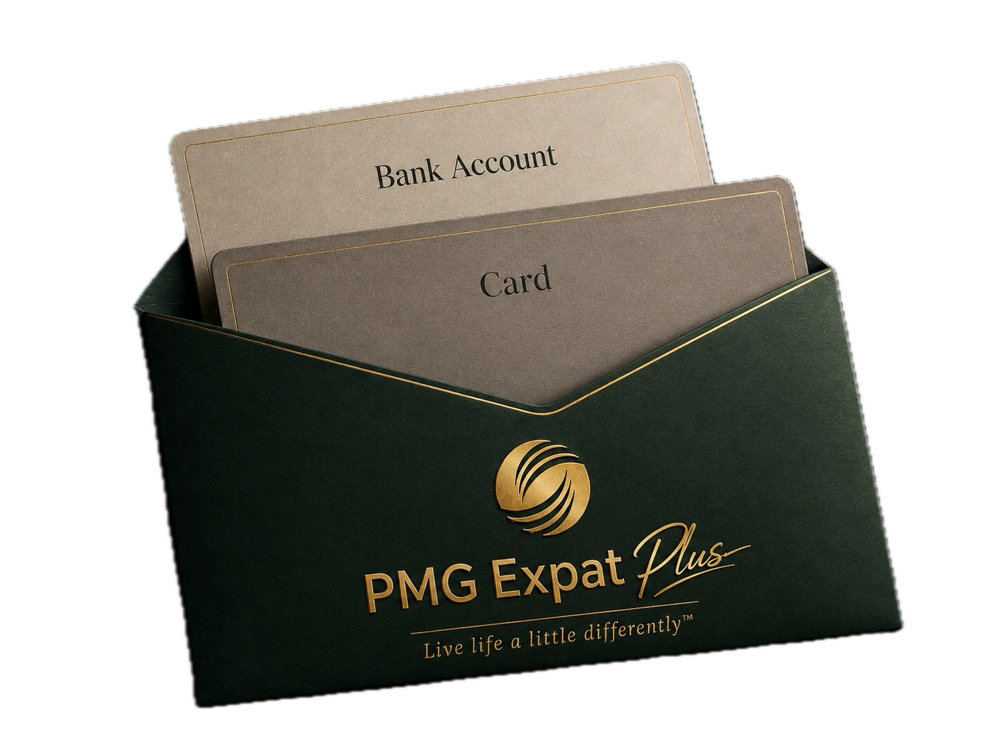 The PMG Expat Plus account and card, delivered together